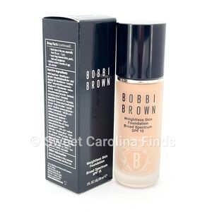 Bobbi Brown Weightless Skin Foundation SPF 15 N-050 Neutral Natural 1oz/30mL NEW